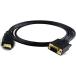 Xhwykzz HDMI из VGA кабель адаптер к монитор D-SUB 15 булавка HDMI Gold мужской из VGA мужской коннектор . код изменение контейнер компьютер PC 1.8M( чёрный )