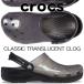 crocs CLASSIC TRANSLUCENT CLOG BLACK 206908-001 NbNX NVbN gX[Zg NbO fB[X ubN 