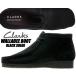 CLARKS WALLABEE BOOT BLACK SUEDE 26155517 クラークス ワラビー ブーツ ブラックスウェード 靴 カジュアル スエード