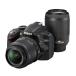 šNikon ǥե D3200 200mm֥륺७å 18-55mm/55-200mm° ֥å D3200WZ2