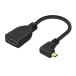 CHENYANG левый наклонный 90d микро HDMI? HDMI женский адаптер кабель Micro HDMI