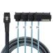 Cablecc встроенный 36 булавка Mini SAS SFF-8087 ho -тактный из 4 SFF-8482 Target SAS жесткий диск .SATA источник питания ke-