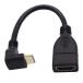 ViViSun высокая скорость mini HDMI( мужской )to HDMI( женский ) изменение кабель -HDMI модель C(mini) мужской верх и низ левый правый 90°L type золотой me
