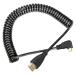 chenyang стрейч springs микро HDMI - HDMI мужской HDTV кабель мобильный телефон &amp; планшет &amp; камера для левый правый угол 90 раз -тактный re