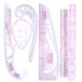 P Prettyia 6 форма комплект шитье для линейка Roo la- комплект кройка и шитье многофункциональный распорка искривление линия шитье линейка искривление линия линейка рисунок линейка кройка и шитье костюм машина b.