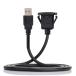 cablecc 1m водонепроницаемый одиночный USB 2.0 удлинение защелка крепление машина AUX кабель приборная панель panel для 