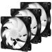 upHere PC кейс вентилятор 120mm 3 булавка тихий звук высота поток воздуха 41.2CFM охлаждающий вентилятор черный контроль вибрации резина накладка приложен 3 шт. комплект [SR12-BW3