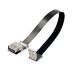 Cablecc down угол USB 2.0 Type-A мужской - женский удлинение данные Flat тонкий FPC кабель,FPV &amp; диск &amp;