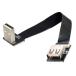 Cablecc выше угол USB 2.0 Type-A мужской - женский удлинение данные Flat тонкий FPC кабель,FPV &amp; диск &amp;