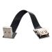 Cablecc down угол USB 2.0 Type-A мужской - женский удлинение данные Flat тонкий FPC кабель,FPV &amp; диск &amp;