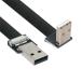 xiwai 2.0M down угол USB 2.0 Type-A мужской - Type-A мужской данные Flat тонкий FPC кабель 90 раз 