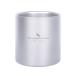 Boundless Voyage titanium кружка 2 -слойный структура уличный кружка двойной wall теплоизоляция термос супер-легкий не ржавеет старт  King кружка 