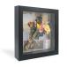 GraduationMall 20x20cm Shadow box рама дерево дисплей кейс,linen задний .6 палочка булавка,1.5 -дюймовые глубина, регистрация 