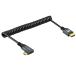 Twozoh левый направление Micro HDMI - HDMI адаптор кабель нейлон сборник комплект 90 раз Micro HDMI мужской -HDMI женский код (ta