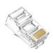 RJ45 Cat6 LAN коннектор LAN коннектор 8P8C Cat6A соответствует LAN кабель для коннектор штекер crystal head электропроводка простой 100 шт 