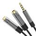 Cubilux 3.5mm слуховай аппарат сплиттер, наушники 2 шт подключение, Mini Jack 2 . ответвление / дистрибьютор,25cm
