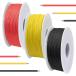 DAOKAI 20 мера PVC электрический провод 300V 20 AWG UL1007 solid core . металлизированный покрытие медь линия 3 цвет ( чёрный, красный, желтый ) каждый кабель 7mf