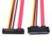 CY наклон выше SATA III 3.0 7+15 22 булавка SATA мужской * женский данные источник питания удлинение линия 30 cm