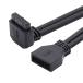 NFHK down угол USB 3.0 20 булавка 19 булавка мужской - женский удлинение 5Gbps кабель 90 раз материнская плата основной панель для 