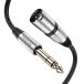 MOSWAG XLR из 6.35mm (1/4 дюймовый ) мужской,6.35mmTRS кабель, стерео гитара кабель, камера, стерео система, Mike,
