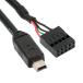 CY кабель USB 2.0 материнская плата 9 булавка 10 булавка заголовок - Mini USB 5 пин кабель 50cm Mini монитор сенсор panel камера для,