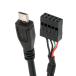 NFHK USB 2.0 материнская плата 9 булавка 10 булавка заголовок - микро USB 5 пин кабель 50cm Mini монитор сенсор panel камера для 