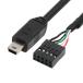 cablecc 9 булавка 10 булавка USB 2.0 материнская плата заголовок из Mini USB 5 пин кабель Mini монитор сенсор panel камера для 50cm