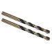 Kozelo 2PCS кручение дрель bit - [6.5mm/0.26"].. titanium покрытие высокая скорость сталь круг ось jo балка bit комплект чёрный золотой металл 