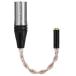 Geekria 4 булавка XLR баланс мужской - 4.4mm баланс женский наушники аудио адаптор кабель,OCC медь серебряный металлизированный 