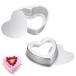 ADOFUN aluminium сплав производства 2 шт. комплект Heart type кекс type удален возможность низ выпечка хлеб выпечка для кекс хлеб маффин type свадьба / рождение 
