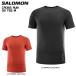 SALOMON( Salomon )CROSS RUN SS TEE M( Cross Ran Short sleeve tea men's )[ running T-shirt ][2023/. sweat speed . T-shirt ]