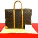  превосходный товар LOUIS VUITTON Louis Vuitton Vintage poruto при . man моно g овечья кожа портфель портфель Brown 480-2