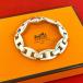  превосходный товар HERMES Hermes Vintage Casiopea браслет серебряный 925 аксессуары мужской серебряный 98033