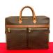  превосходный товар CELINE Celine Vintage Macadam blazon рисунок кожа натуральная кожа портфель портфель ручная сумочка Brown 36587