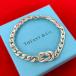  превосходный товар TIFFANY&amp;Co. Tiffany Vintage центральный узел браслет плоский серебряный 925 аксессуары серебряный 071-2