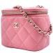 [ used ] CHANEL Chanel shoulder bag matelasse Mini vanity chain bag pink lambskin 30 number pcs 24007894 MK