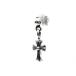  Chrome Hearts CHROME HEARTS # [ DRP STCK CH CRS ] Drop s tuck CH Cross серебряный серьги серебряный w18584