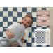 LITTLE BOT BABY PLAYMAT �x�r�[�v���C�}�b�g (Oceanview Checkerboard and Plants) Ofie mat