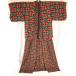  красный серия мульти- общий рисунок кимоно перо тканый женский кимоно . примерно 63cm задний . длина одежды примерно 149cm б/у одежда женский KG-5 20230816