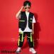  Kids танцевальный костюм Корея ребенок одежда HIPHOP hip-hop лето отвечающий .. stage костюм Dance одежда jazz Street рубашка мужчина девочка верх и низ в комплекте tops брюки 