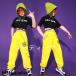  Корея ребенок одежда Jazz Dance лето отвечающий .. Kids танцевальный костюм HIPHOP hip-hop stage костюм тренировка надеты Dance одежда презентация девочка верх и низ в комплекте футболка брюки 