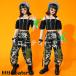  Корея ребенок одежда Kids танцевальный костюм HIPHOP hip-hop отвечающий .. Jazz Dance stage костюм тренировка надеты Dance одежда презентация девочка верх и низ в комплекте футболка брюки 