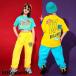  Kids танцевальный костюм hip-hop Корея ребенок одежда HIPHOP stage костюм отвечающий .. Jazz Dance мужчина девочка верх и низ в комплекте презентация . рука футболка тренировка надеты для мужчин и женщин группа одежда 