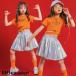  stage костюм Kids танцевальный костюм Корея ребенок одежда HIPHOP hip-hop jazz отвечающий .. Jazz Dance тренировка надеты спортивная форма Dance одежда девочка футболка юбка верх и низ в комплекте 