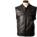 Liugoo Leathers original leather motorcycle Club the best men's dragon g- leather zVST03B leather the best original leather the best leather the best gilet choki leather jacket black 