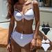  купальный костюм женский body type покрытие бикини верх и низ в комплекте раздельный sexy модный девушки 20 плата 30 плата 40 плата мама купальный костюм большой размер Pooh рубин chi плавание одежда 