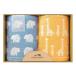  подарок комплект Elephant in вентилятор to полотенце для лица 2 листов празднование рождения сделано в Японии ( подарок комплект baby младенец подарок симпатичный )