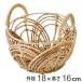  раунд корзина S размер to-kpetaru поддельный ротанг ( корзина корзина место хранения ротанг способ корзина промывание в воде диаметр 18cm высота 16cm мелкие вещи место хранения бардачок круглый )