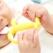 зубная щетка силикон впервые . использующий зубная щетка banana двусторонний щетка 6 месяцев ~ ( baby зубная щетка . зуб для зубная щетка. .... зуб чистка зубов. ... тренировка младенец ребенок )