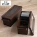  кейс для хранения носитель информации контейнер CD для Brown ширина 44.9× глубина 16.7× высота 16.4cm ( CD кейс для хранения место хранения box носитель информации место хранения box кейс крышка имеется )